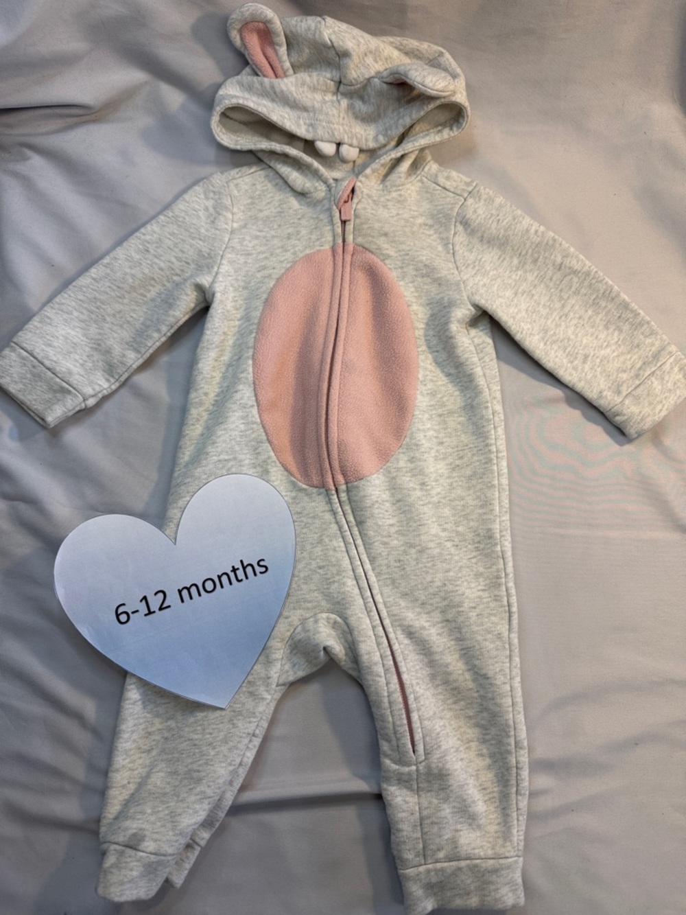 Old Navy - Bunny Bunting Bag/Romper/Outerwear. Size 6-12 months